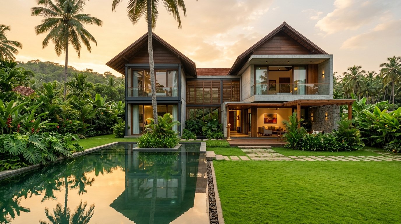 Premium Tropical Modern Landscape